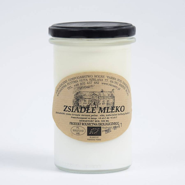 Zsiadłe mleko BIO 500ml Farma pod Świerkami